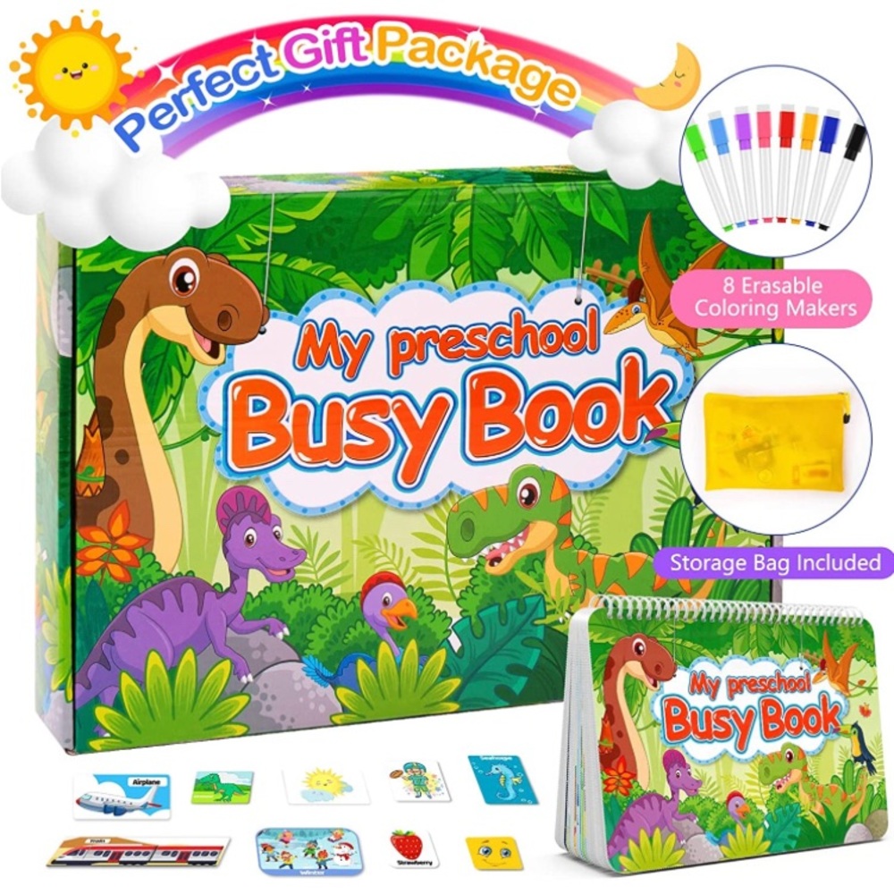 HONGDDY Busy Book, Preschool Learning Activities for Toddlers
